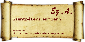 Szentpéteri Adrienn névjegykártya